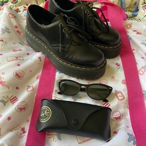 Ray-Ban Nina Cat-eye Black Sunglasses
